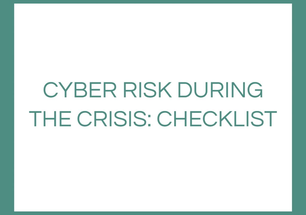 Checklist: Questions to ask about cyber risk management during the pandemic