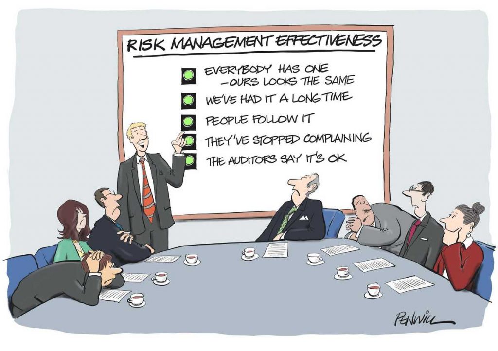The Audit Committee needs to look at the impact of risk management, not just the process